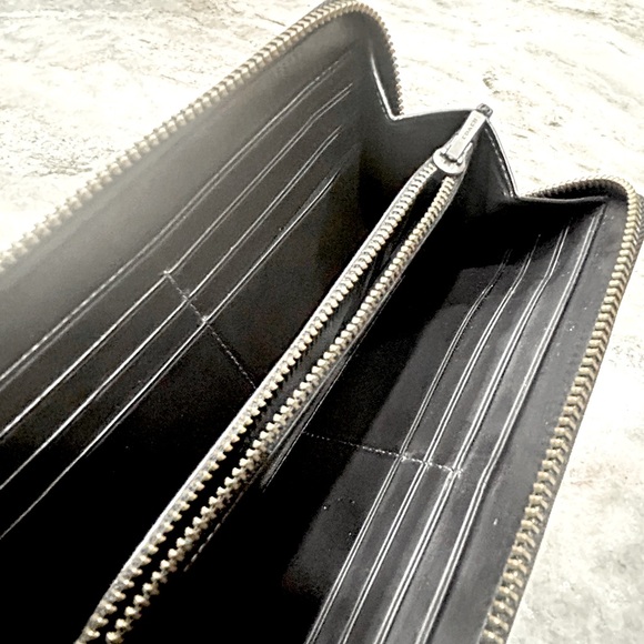 Coach Authentic Sport Calf Leather Whip Stitched Brown/Black Wallet - Picture 12 of 12